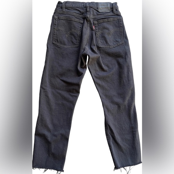 LEVIS WEDGIE ICON JEANS BLACK DESERT STRAIGHT LEG - Picture 3 of 11